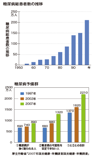 糖尿病総患者数の推移